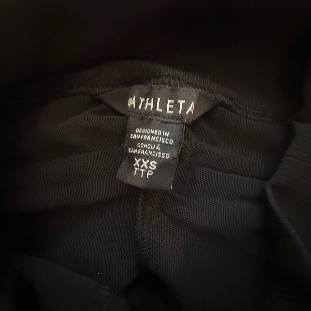 Athleta black spandex pants, never worn